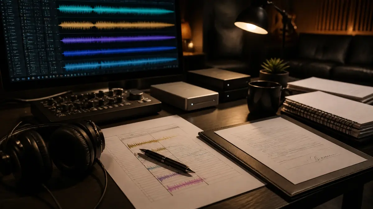 Music library selection for visual media